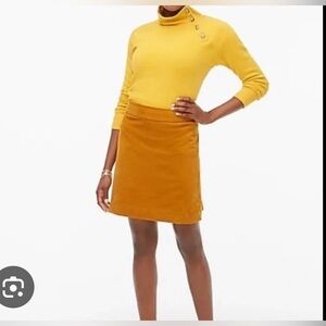 J. Crew, Golden corduroy, Mini Skirt, size 6